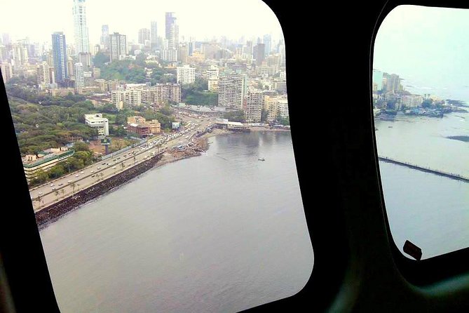 Mumbai skyline from helicopter