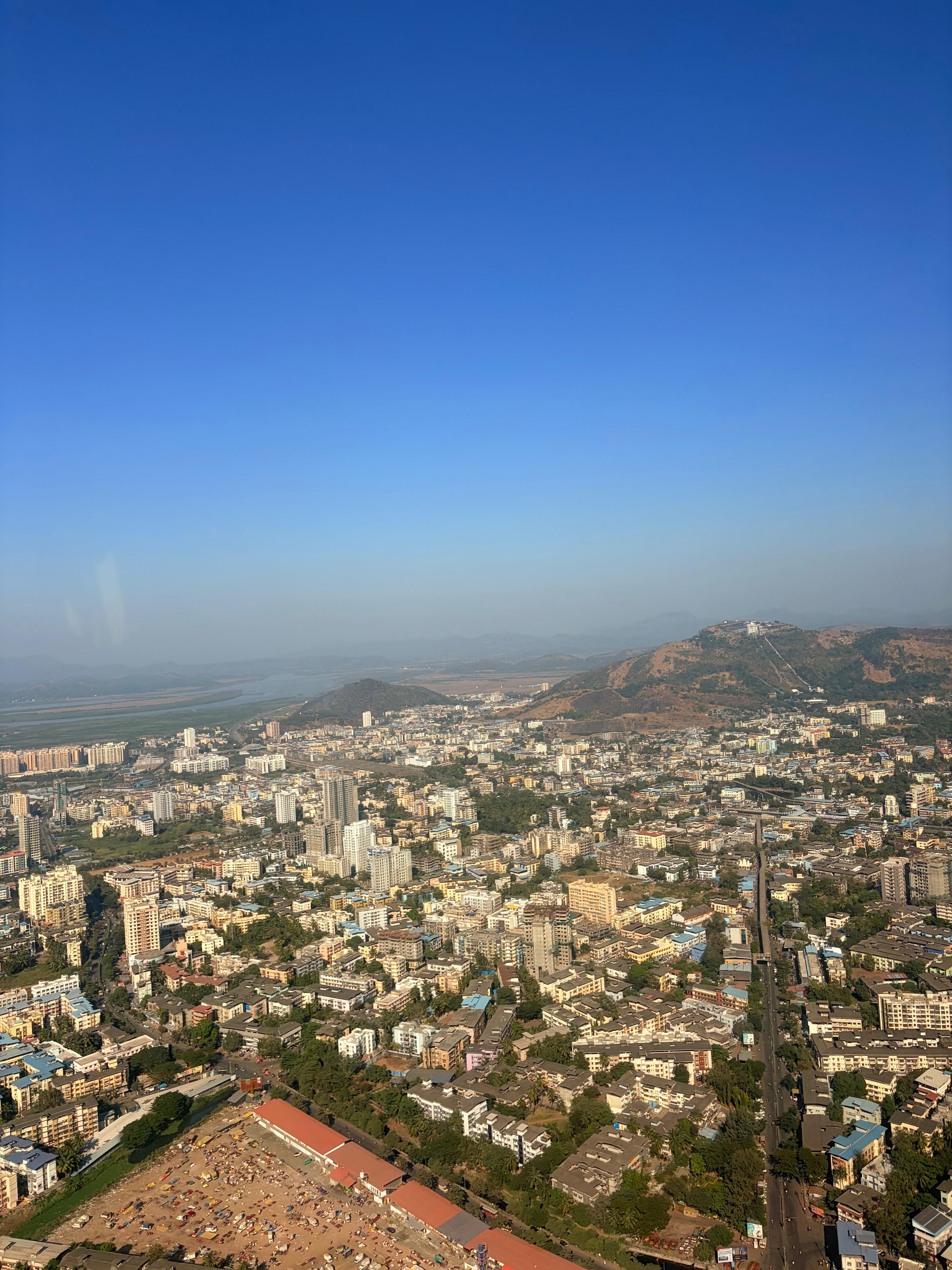 Passengers enjoying the flight inside Robinson R44